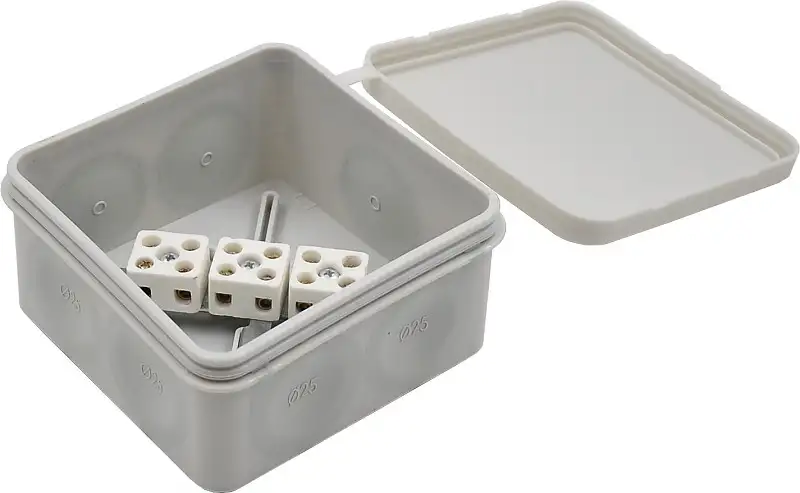 КР-2403 85х85х40мм  разветвительная  IP66 HEGEL атмосферостойкая Защита от УФ,ударопрочная, фотография 3