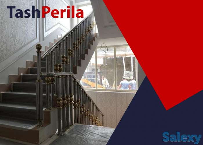 Металлические перила для лестниц на заказ в ташкенте, фотография 4