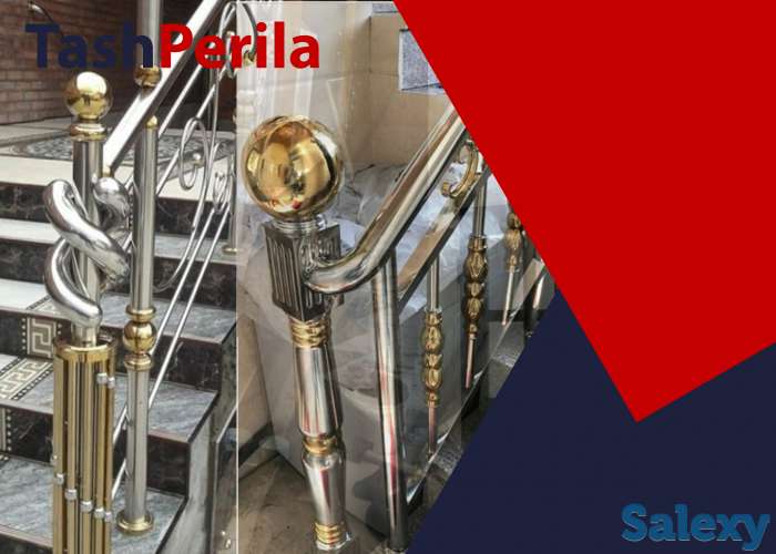 Металлические перила для лестниц на заказ в ташкенте, фотография 11