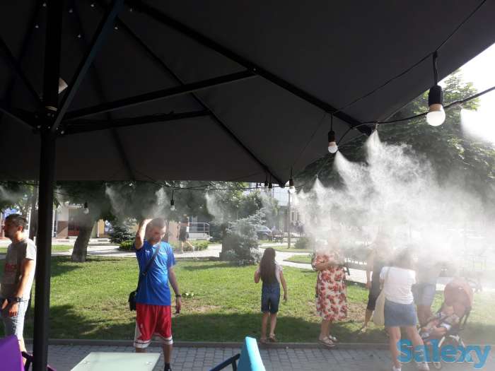 Установка Системы туман образования, системы туманного охлаждения, микроклимат, автополив. Фонтаны, водоснабжение, насос, фотография 4