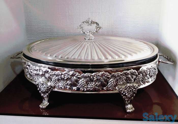 Мельхиоровая посуда для праздничного стола, фотография 3