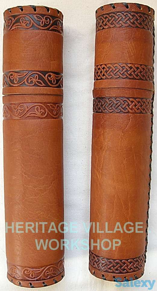 Кожаный тубус ручной работы., фотография 6