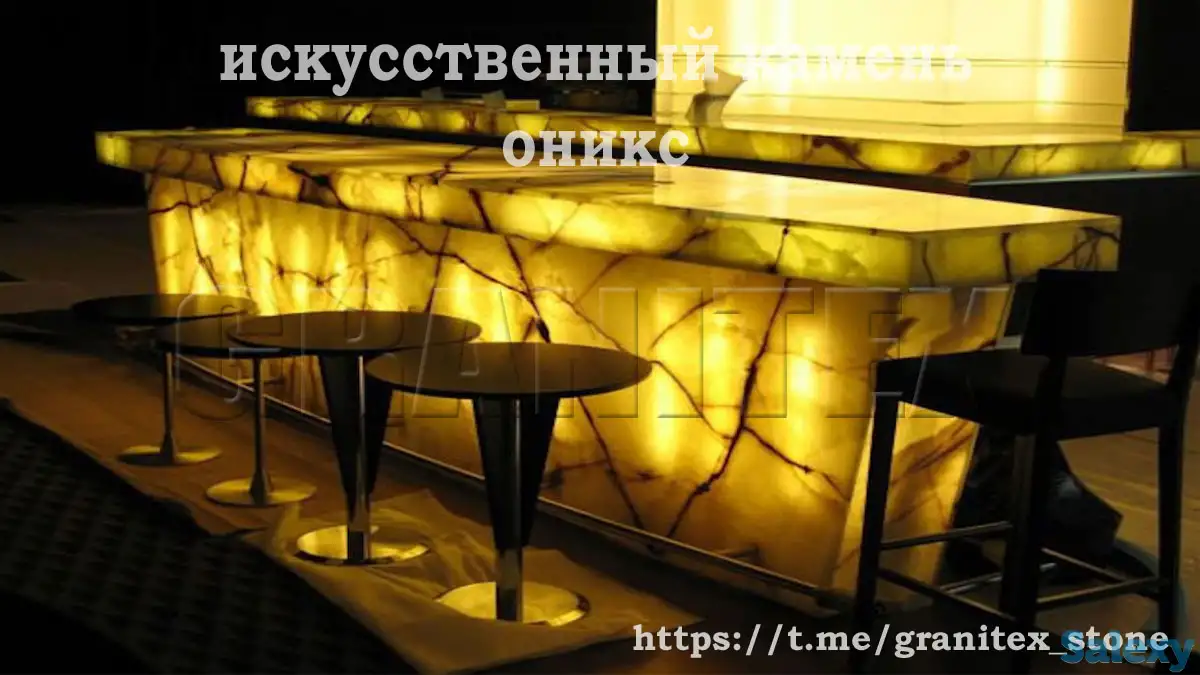 Наполнитель для искусственного светорассеивающего мрамора оникс, фотография 3