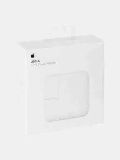 Зарядное устройство Apple USB-C Power Adapter 30W  Type C кабель, фотография 1